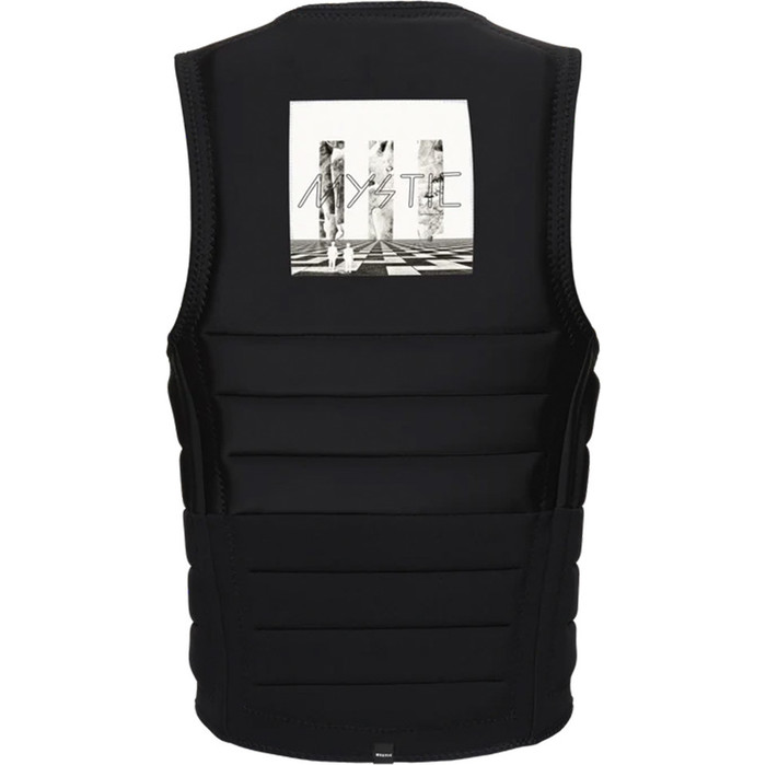 2023 Mystic Mens The Dom Wake Impact Vest 35005.230237 - Black / White